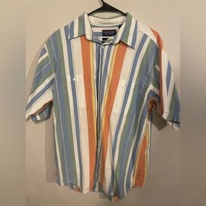 Beachy stripped button down